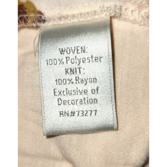 LC Lauren Conrad Floral Embellished Peter Pan Collar Blouse - Size M - Picture 8 of 8